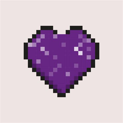 Pixel Heart Pixel Art Vector Template 5736328 Vector Art At Vecteezy