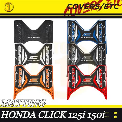 TOP1PH Pure Rubber Footboard Matting For Honda Click V1 V2 125i 150