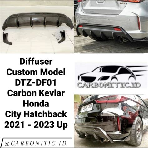 Jual Diffuser Custom Model DTZ DF01 Honda City Hatchback 2021 2023 Up