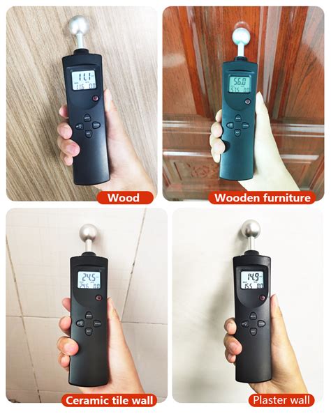 Digital Hygrometer Moisture Meter Wood Cardboard Lumber Concrete