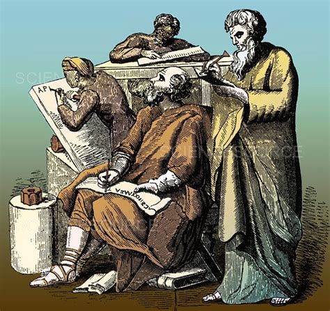 Ancient Greek Scribes Stock Image Science Source Images