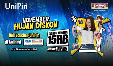 Beli Voucher Unipin Di Klik Indomaret Hujan Diskon S D Rb