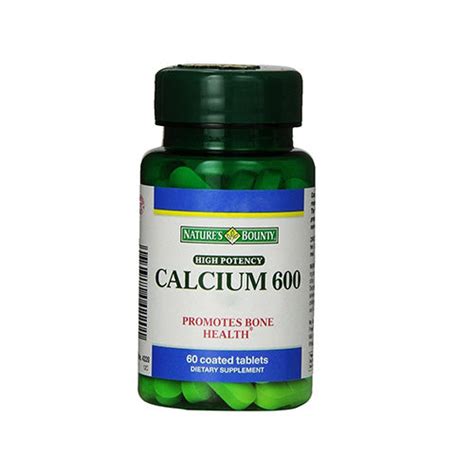 Natures Bounty Calcium 600mg Tab 60s Medicina Pharmacy Medicina Online Pharmacy Uae