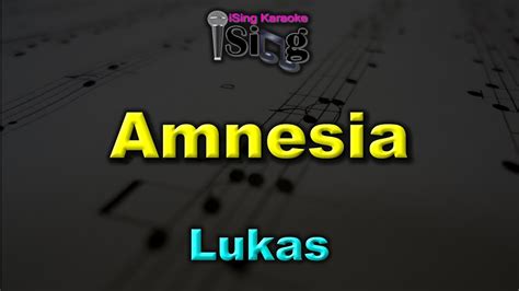 AMNESIA HD KARAOKE In The Style Of LUKAS YouTube