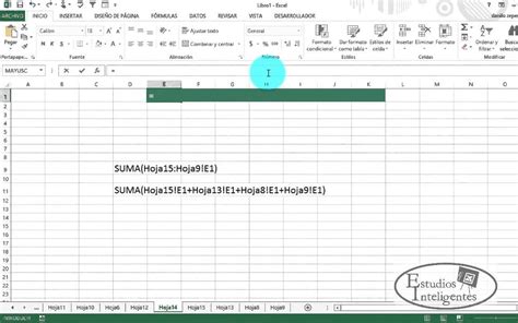 Microsoft Excel Como Sumar Varias Hojas A La Vez De Forma Optima Y