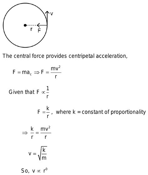 A Particle Moves In A Circular Orbit Under The Action Of A Central