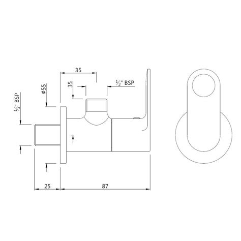 Ornamix Prime Chrome Finish Angle Valve Quarter Turn