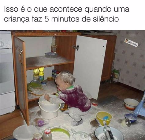 Isso é O Que Acontece Quando Uma Criança Faz 5 Minutos De Silêncio Memes