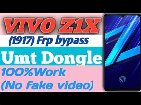 Vivo Z1x Frp Unlock Vivo Z1x Unlock Umt Z1x Frp Bypass Vivo Z1x