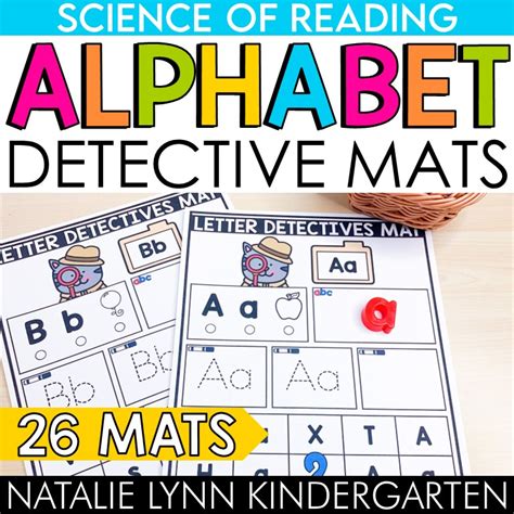 Alphabet Letter Detective Mats No Prep Science Of Reading Literacy Centers