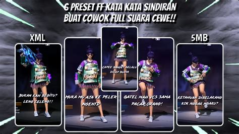 Kumpulan Preset Am Ff Kata Kata Sindiran Keras Buat Cowofull Suara