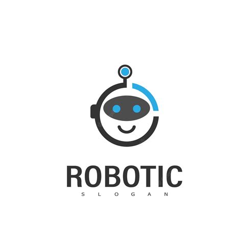 Premium Vector Robot Logo Design Symbol