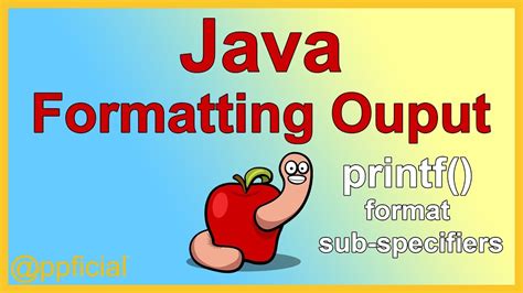 Java Formatting Output With The Printf Method Using Format Sub