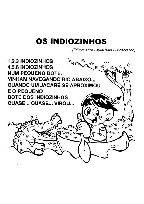 Música Os Indiozinhos para o Dia do Índio Só Atividades