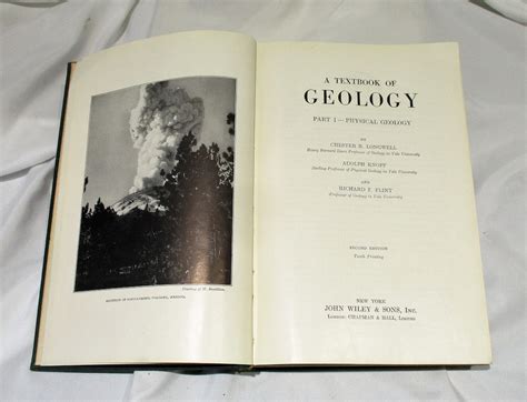 1946 Geology And Physical Geology Textbook Vintage Science And Natural