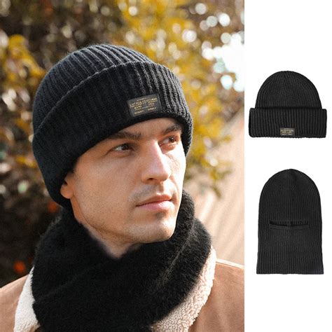 Gorro De Pasamonta As De Punto Para Hombre 2 En 1 M Scara De Cubierta