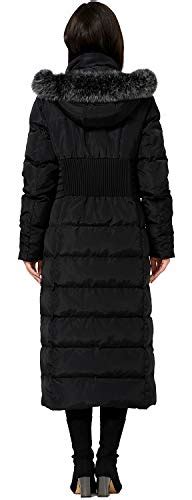 Molodo Women S Long Down Coat With Fur Hood Maxi Down Parka Puffer