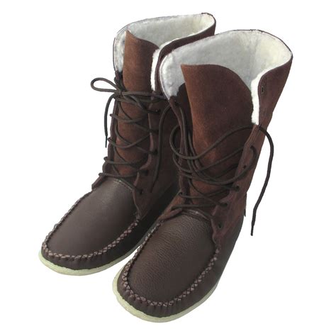 Men S Sheepskin Snowshoe Mukluks Mens Moccasins Boots Moccasin