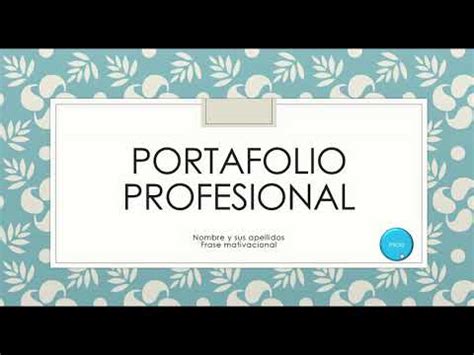 Guía completa para crear un portafolio efectivo en Powerpoint