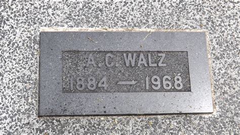 Albert C Walz Find A Grave Memorial