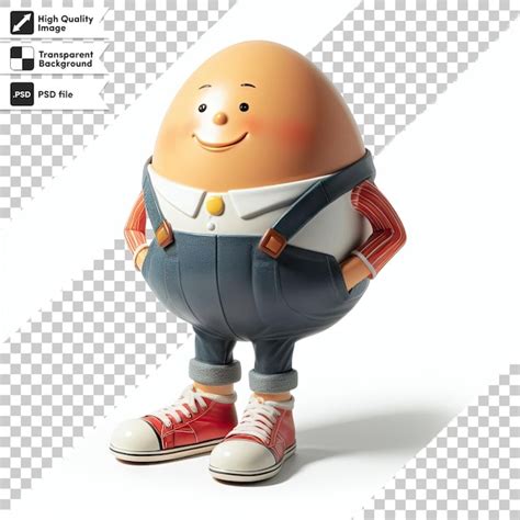 Huevo De Psd Humpty Dumpty Sobre Un Fondo Transparente Archivo PSD