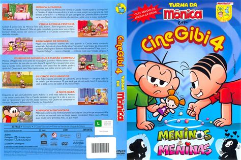 Turma da Mônica Cine Gibi 4 CAPAS DE DVD CAPAS PARA DVD