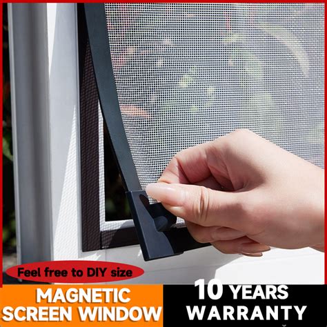 Anti Mosquito Strong Magnetic Screen Window With Frame Adjustable Diy