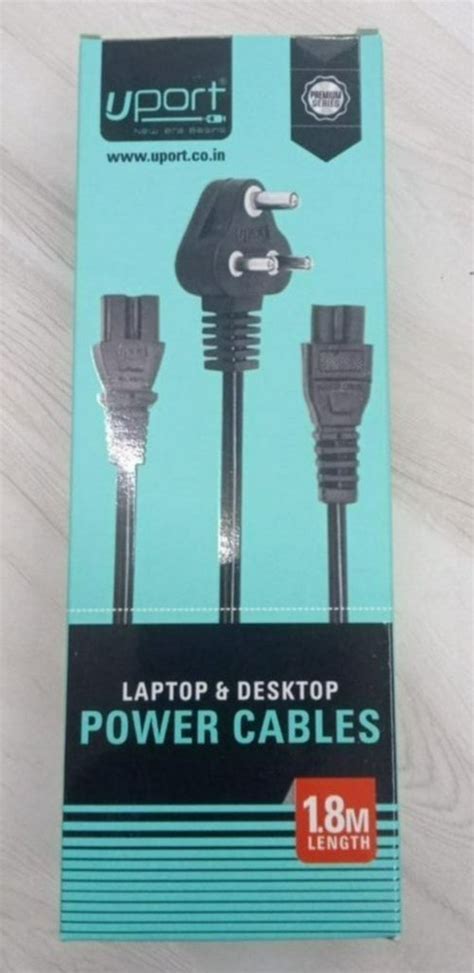 Black PVC Uport 3 Pin Power Cable Cord At Rs 100 Piece In Coimbatore