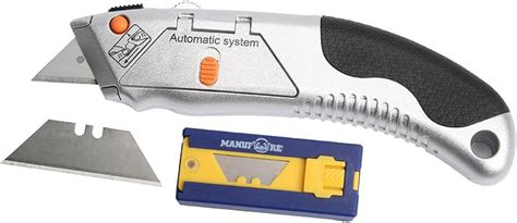 Amazon MANUFORE Heavy Duty Retractable Sturdy Utility Knife With 6