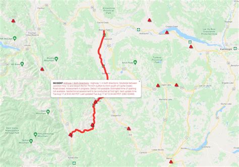 Highway Closed Between Lytton And Spences Bridge Due To Mudslide