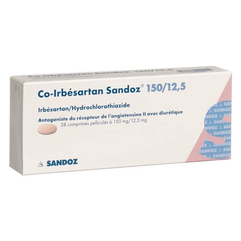 Co Irbesartan Sandoz Cpr Pell Mg Blist Pce Commander En Ligne