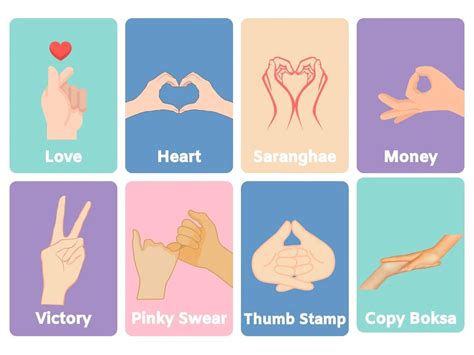 Korean Finger Hearts Hand Gestures 101 Kollectionk Kpop Heart Hand