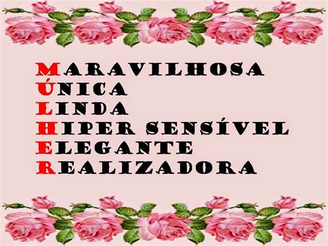 Acróstico Da Palavra Mulher - Acrostico Dia Internacional Da Mulher - BRAINCP