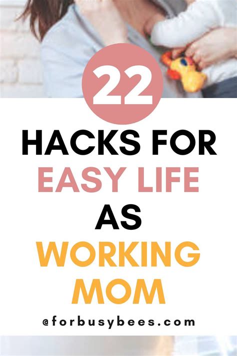 7 Hacks To Organize Your Life As A Full Time Working Mom Artofit