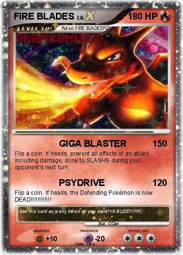 Pokémon Fire Blades Giga Blaster My Pokemon Card