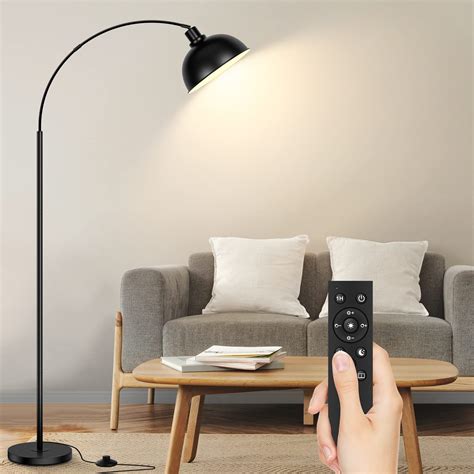 Arc Floor Lamps For Living Room Modern Tall Standing Lamp Remote