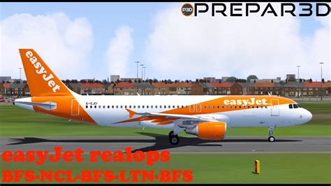 Flight Simulator P3Dv5 LIVE FSlabs A320 214 G EZWY G EJCI EasyJet UK