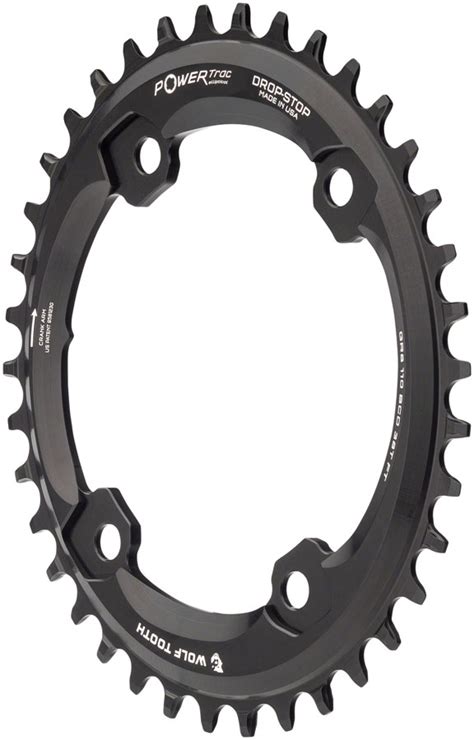 Wolf Tooth Elliptical Shimano 110 Asymmetric BCD Chainring 38t 110