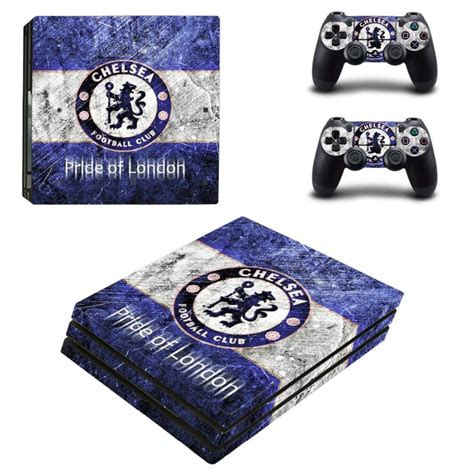 Two Video Game Controllers With The Emblem Of Chelsea On Them One Is