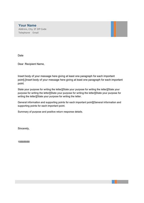 Microsoft Office Word Letter Templates Letter Cover Template