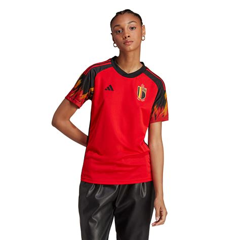 Camiseta adidas Bélgica Primera Equipación Mundial Qatar 2022 Mujer Red