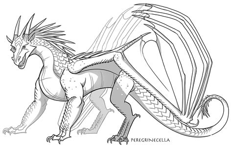 Icewing Dragon Coloring Page ColouringPages