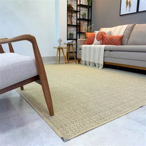 Tapete Sisal 2x4 Para Sala Grande Sem Pelos Antiderrapante