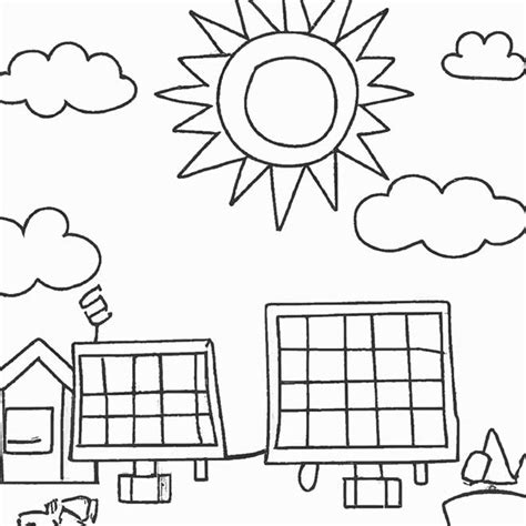 Desenhos De Energia Solar Para Imprimir E Colorir Pintar