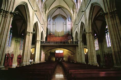 Gothic church interior stock photo. Image of church, arcs - 2355402