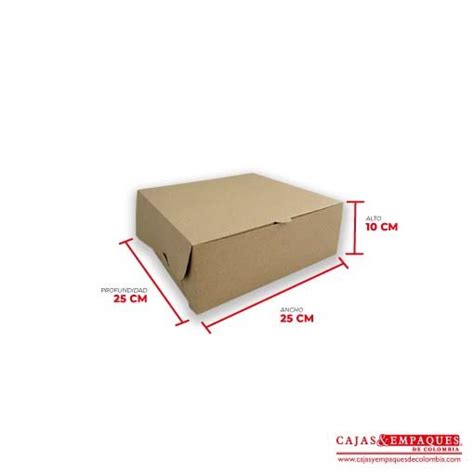 Caja Ecol Gica Plegadiza Con Ventana X X Cm Caf Cajas Y