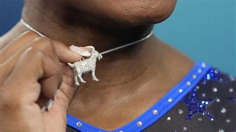 Why Simone Biles Wears A Goat Necklace Abc News