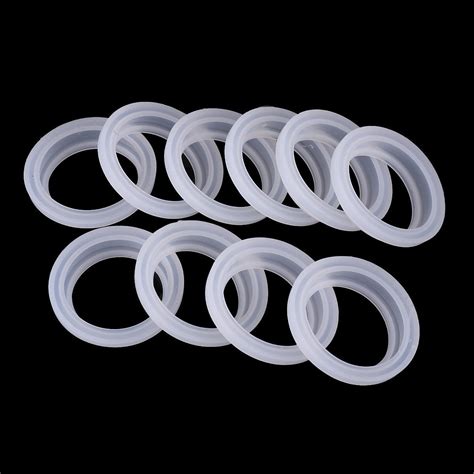 10 Pcs Silicone Sealing Rings Gaskets For Vacuum Bottle 4 5 5 2cm Cover