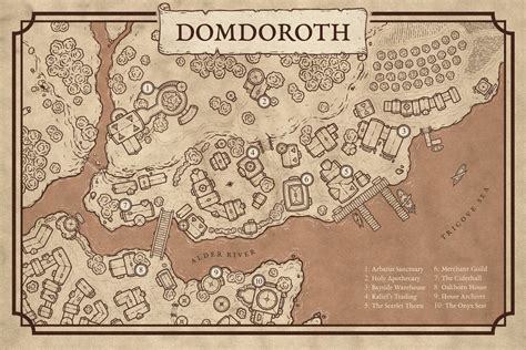 Domdoroth Coastal City Map By Mapeffects On Deviantart