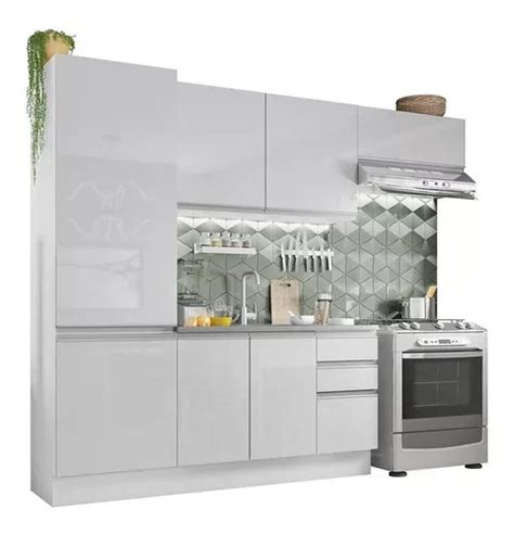 Mueble De Cocina Completo 260 Cm Mdf Acordes Madesa Bb 02 Color